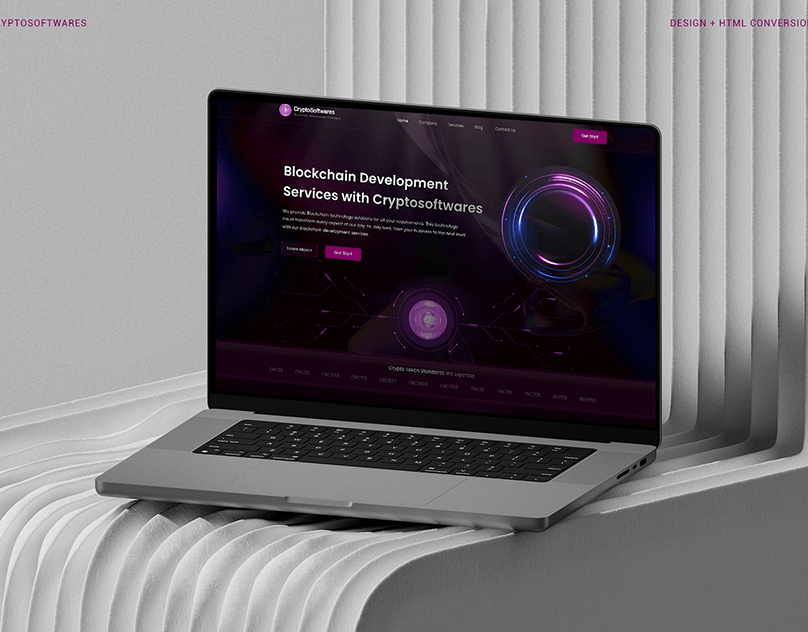 Cryptosoftwares website design