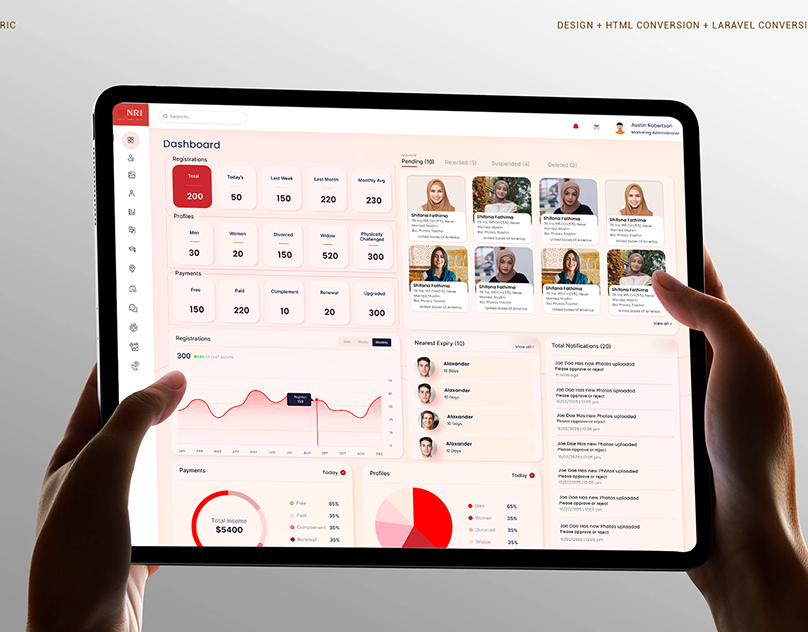 Nric product UI